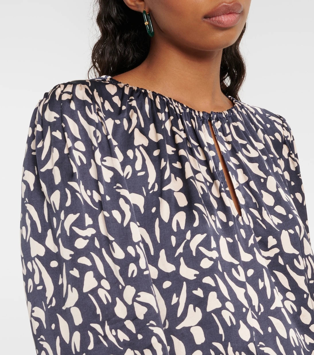 Velvet - Kade printed satin blouse