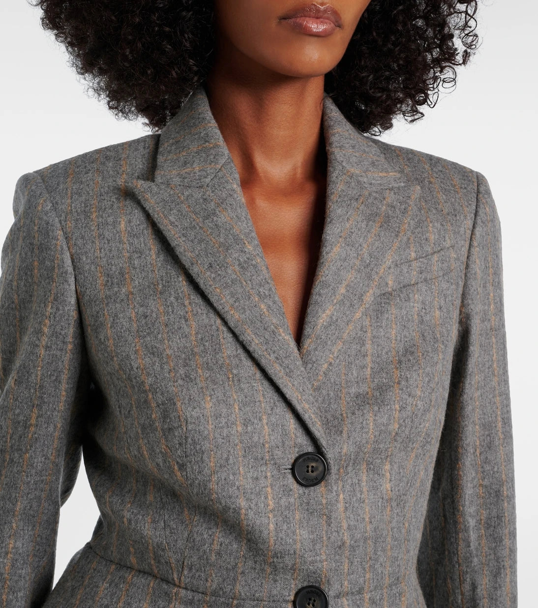 Erdem - Pinstripe wool and mohair blazer