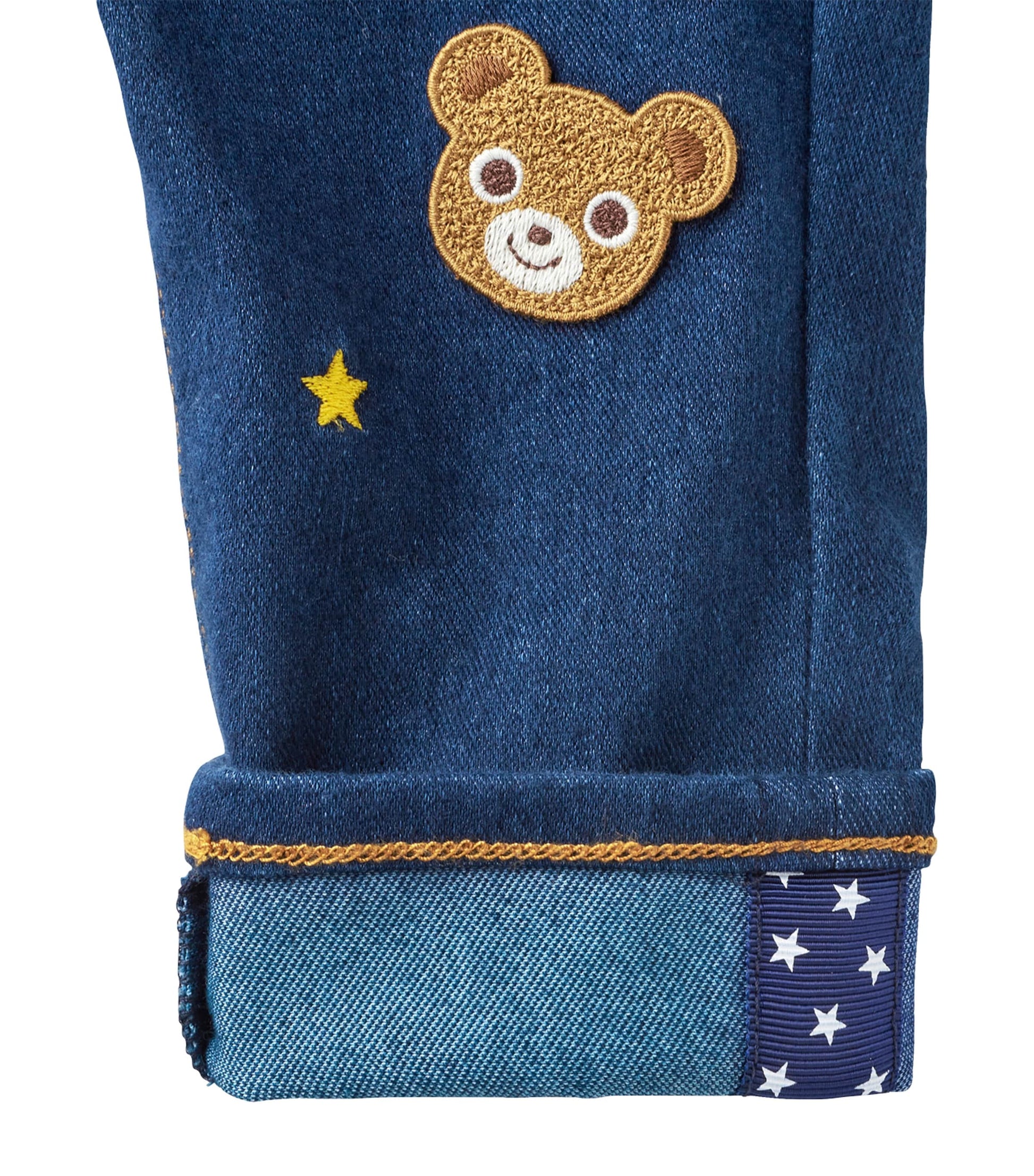 Embroidered Bear Jeans (2-7 Years)