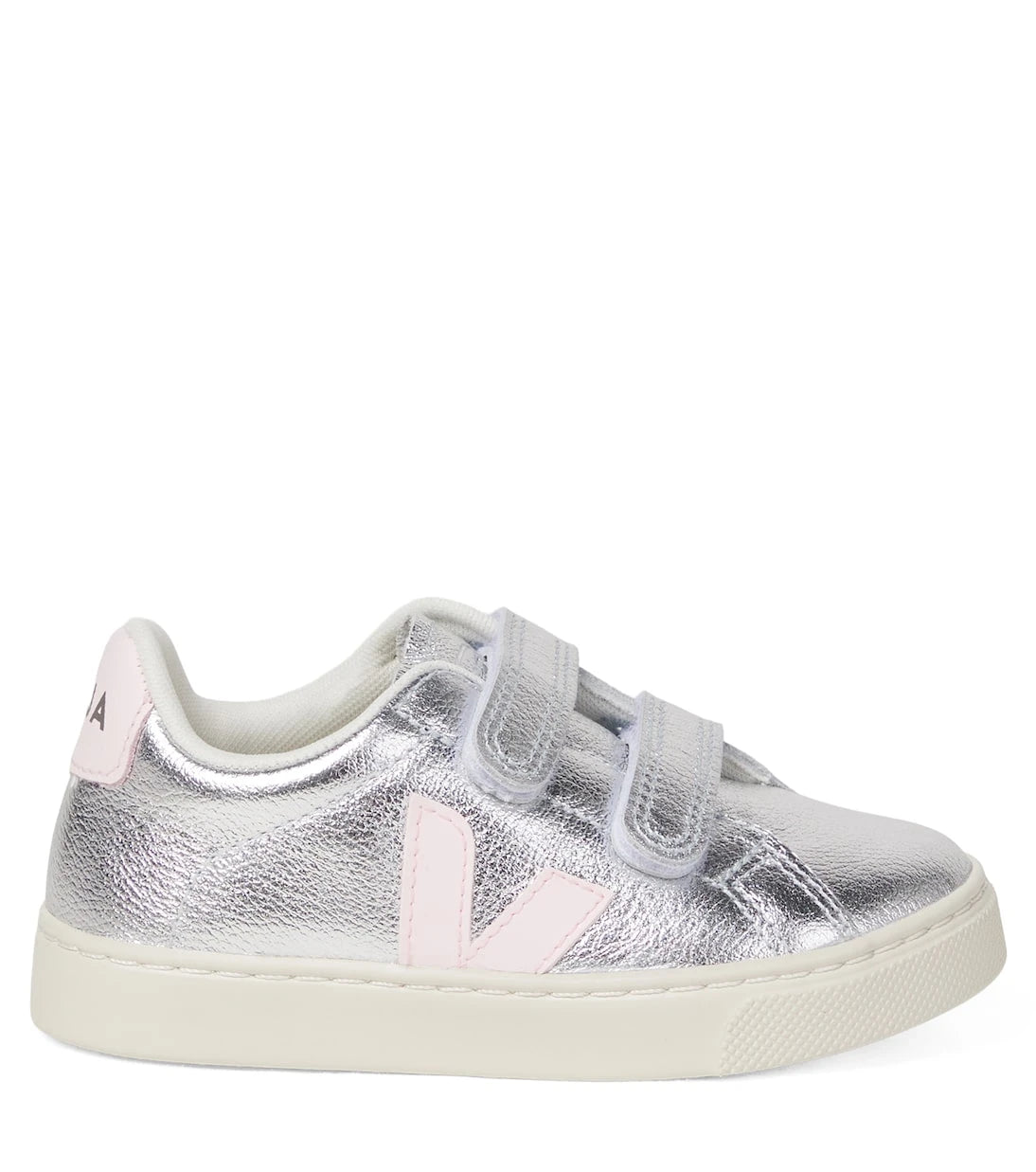 Veja Kids - Esplar metallic leather sneakers