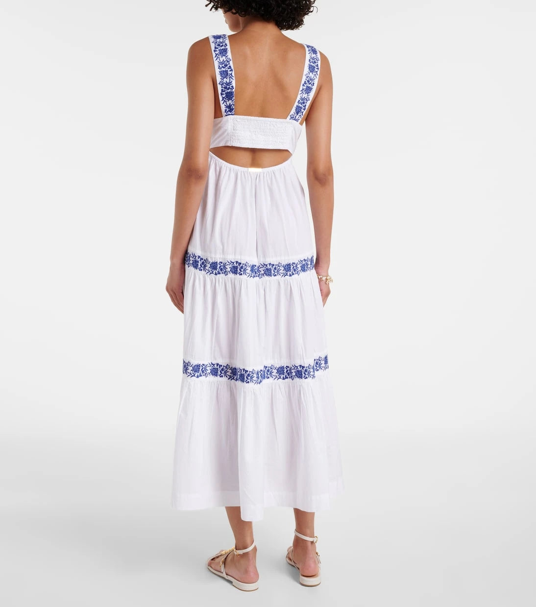 Heidi Klein - Cannes embroidered cotton maxi dress