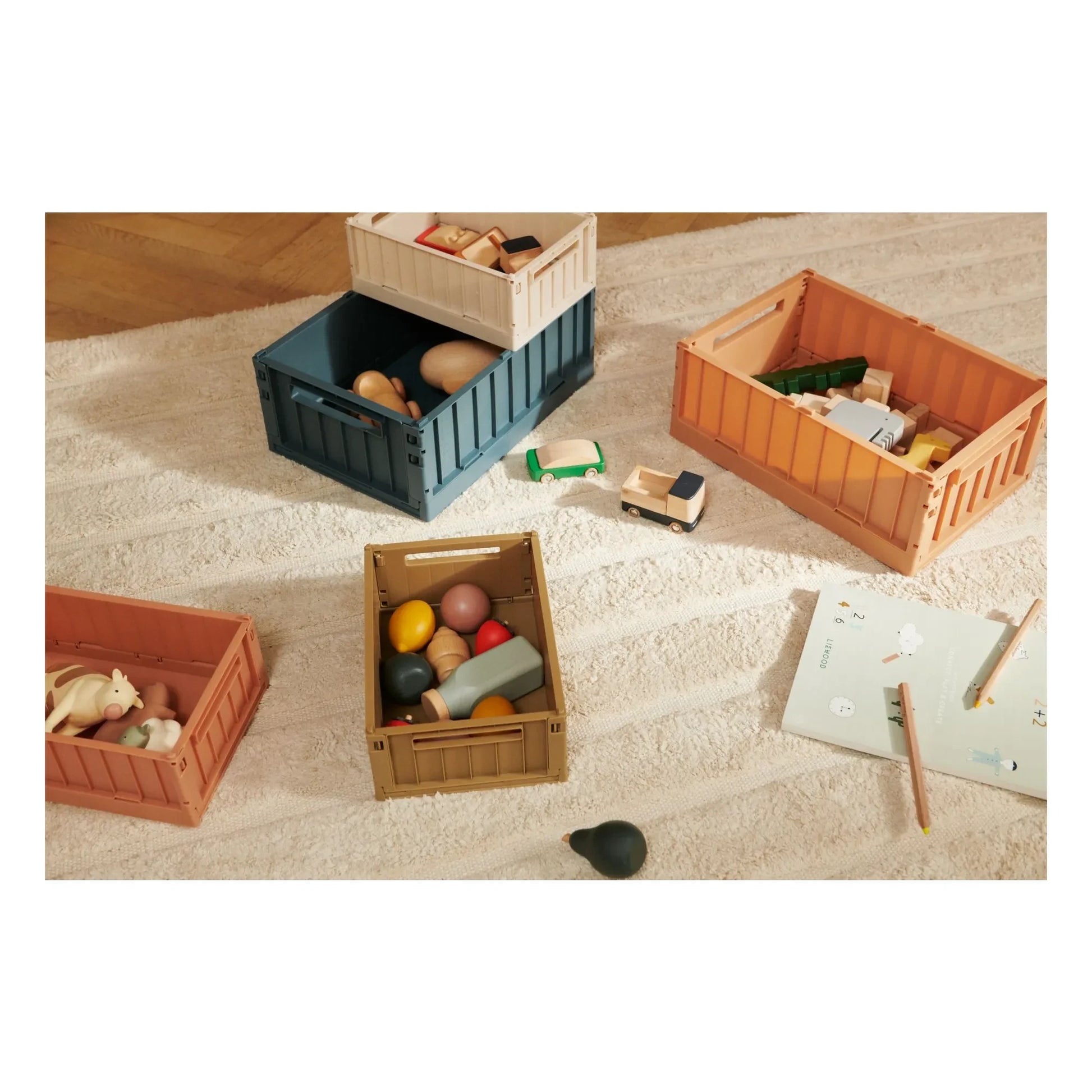 Liewood - Weston Collapsible Crate | Navy blue