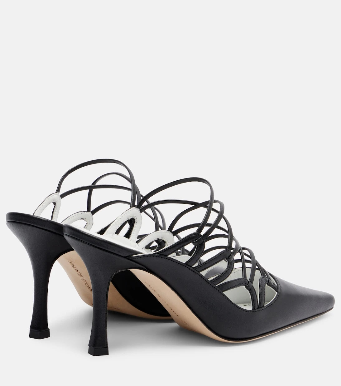 Manolo Blahnik - Netas 90 leather mules