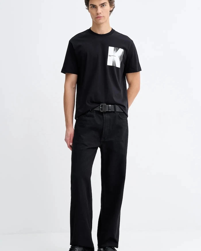 Pamuklu Tişört Karl Lagerfeld Jeans