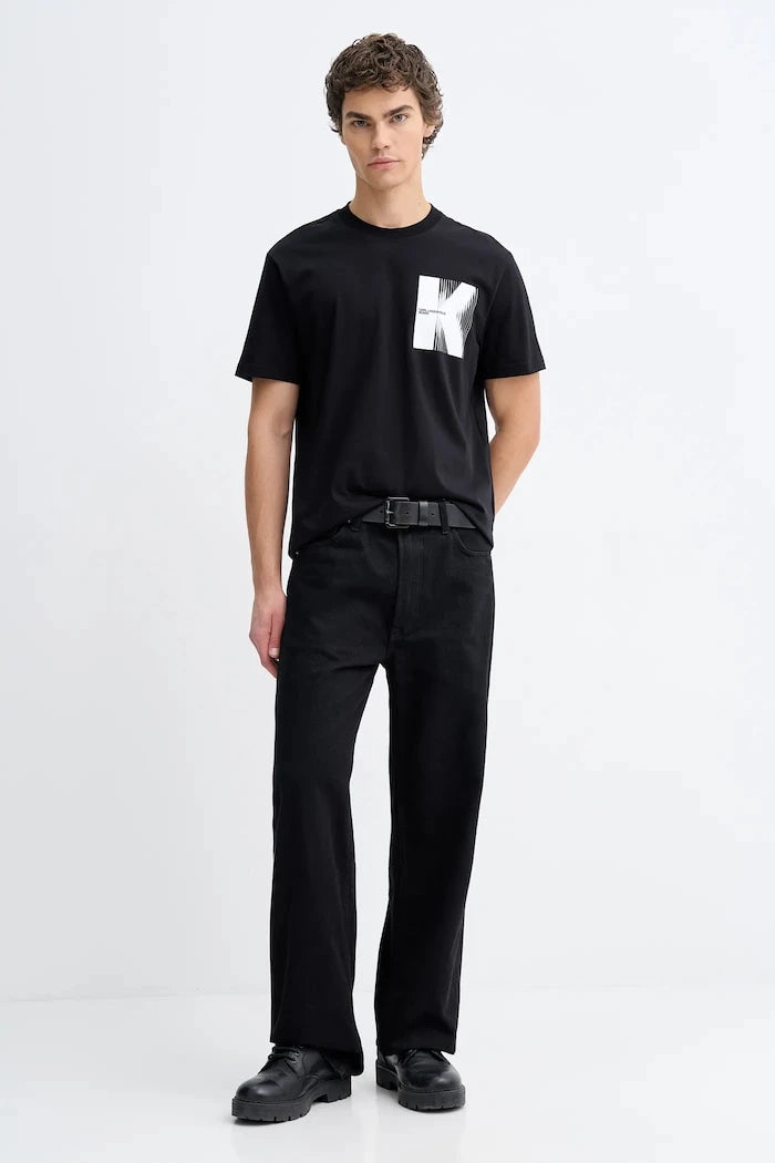 Pamuklu Tişört Karl Lagerfeld Jeans