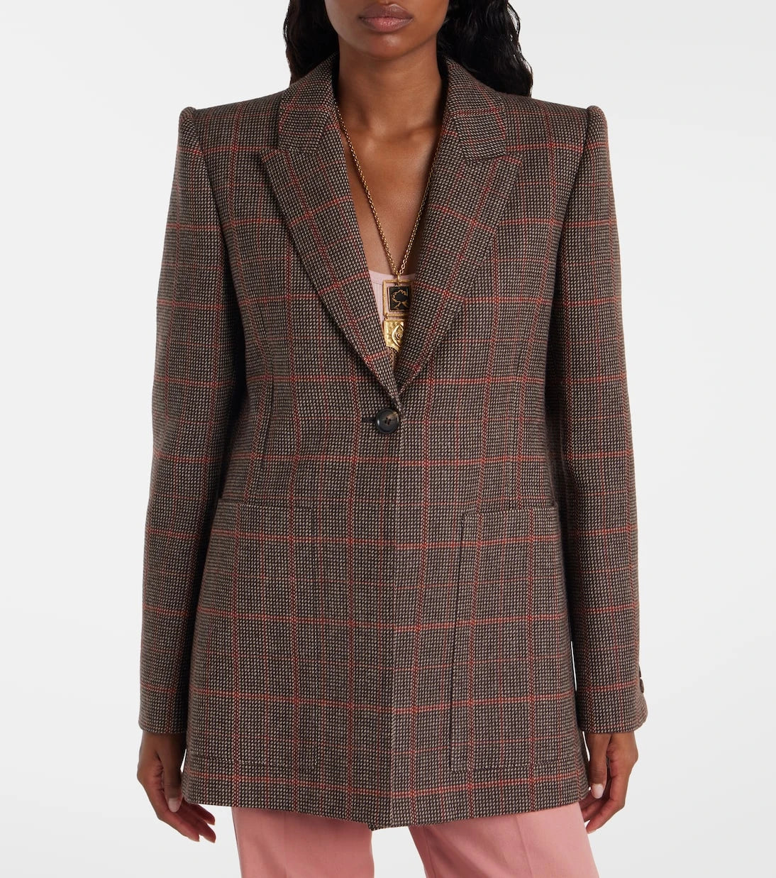 Chloé - Checked virgin wool blazer