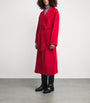 Fabiana Filippi Red Wool-Cashmere Wrap Coat