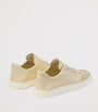 Jimmy Choo Beige Diamond Light Flex Leather Sneakers