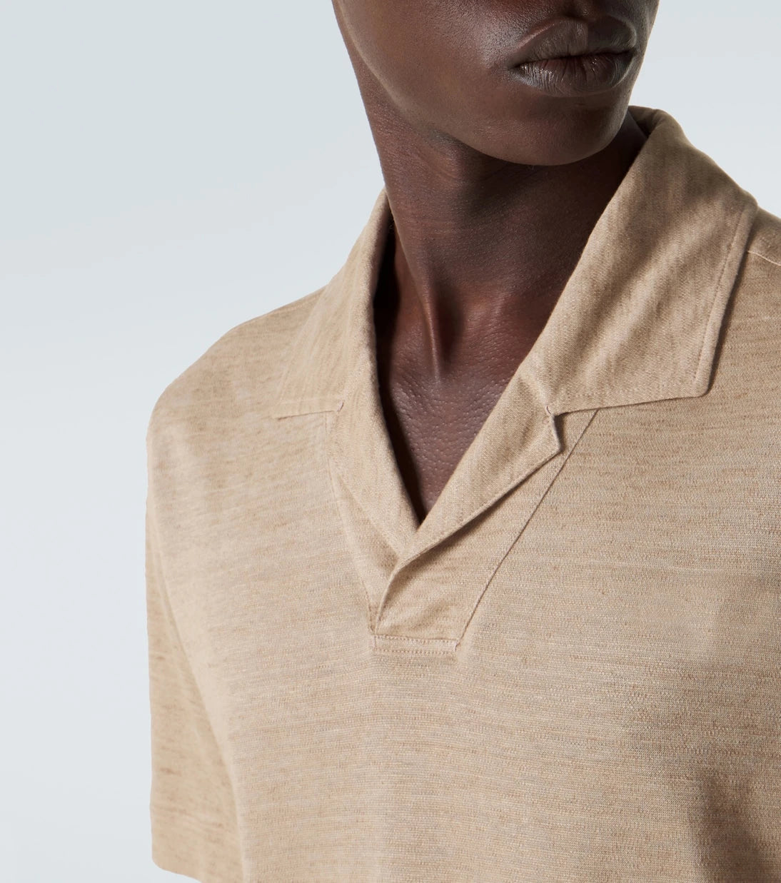 Zegna - قميص بولو من الكتان