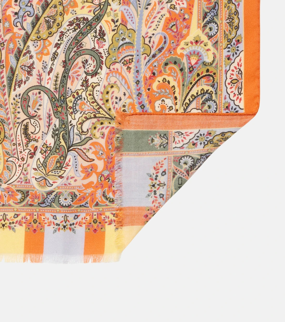 Etro - Çiçek desenli yün ve ipek eşarp
