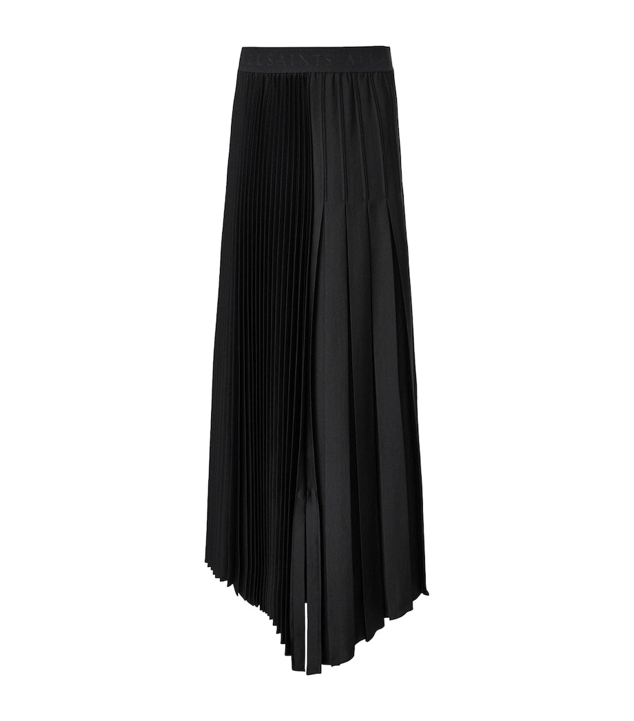 Black Pleated Jax Maxi Skirt