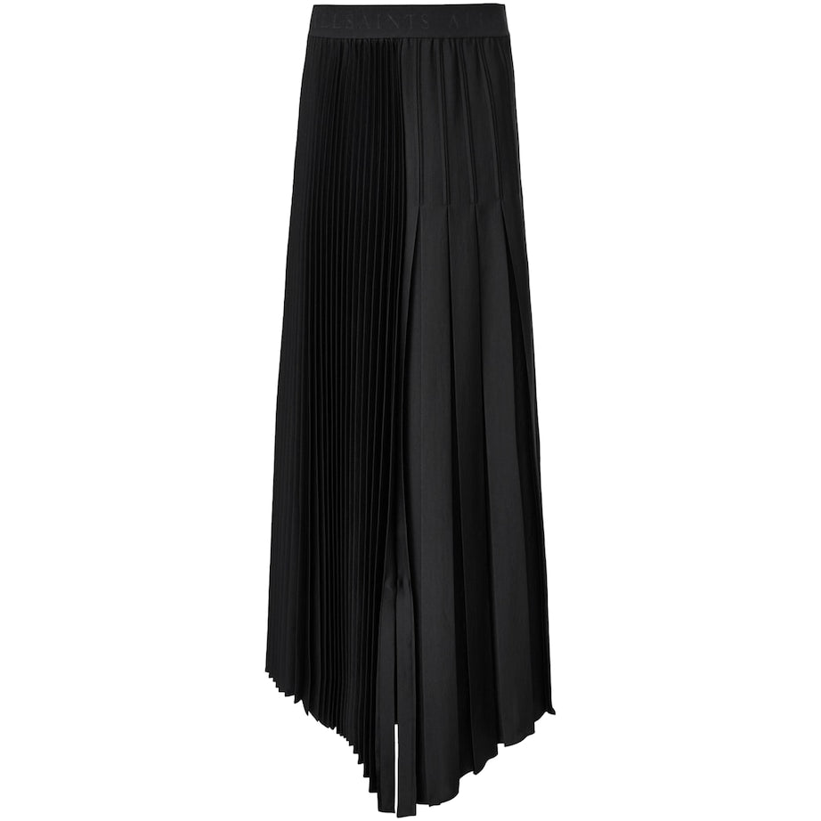 Black Pleated Jax Maxi Skirt