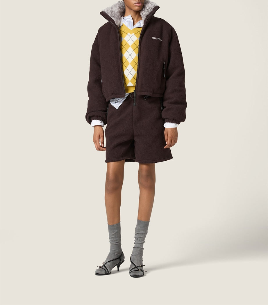 Fleece Cropped Jacket