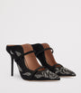 Malone Souliers Black Satin Embellished Maureen Mules 100