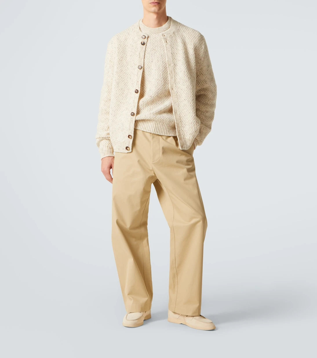 Loro Piana - Fuji cotton twill straight pants