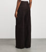 CAMILLA AND MARC Brown Suede Sonata Wide-Leg Trousers