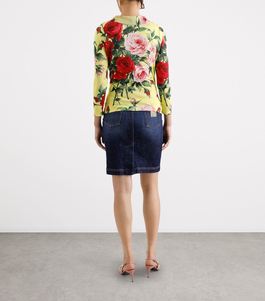 Multi Silk Floral Tank Top