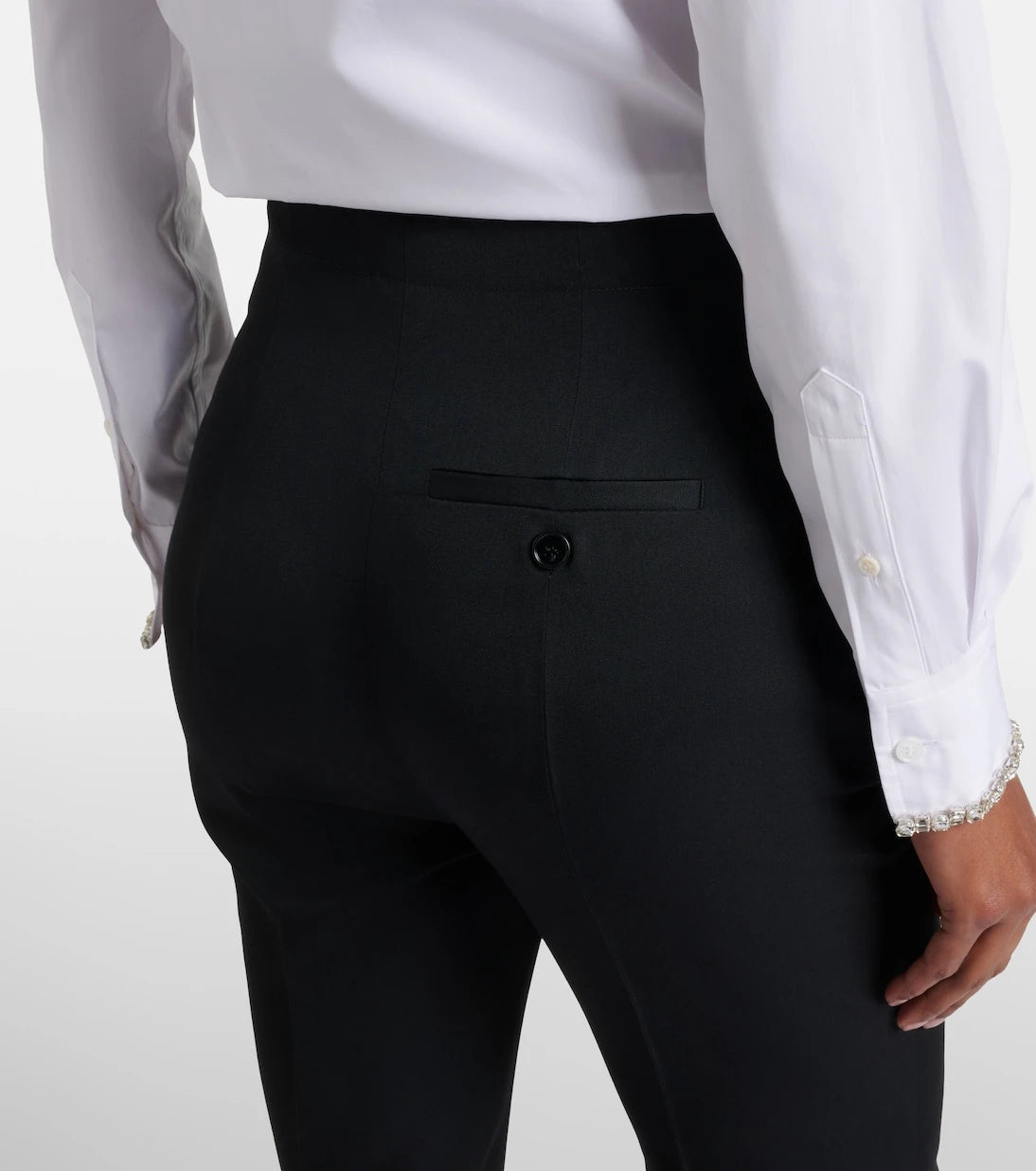 McQueen - Wool bootcut pants