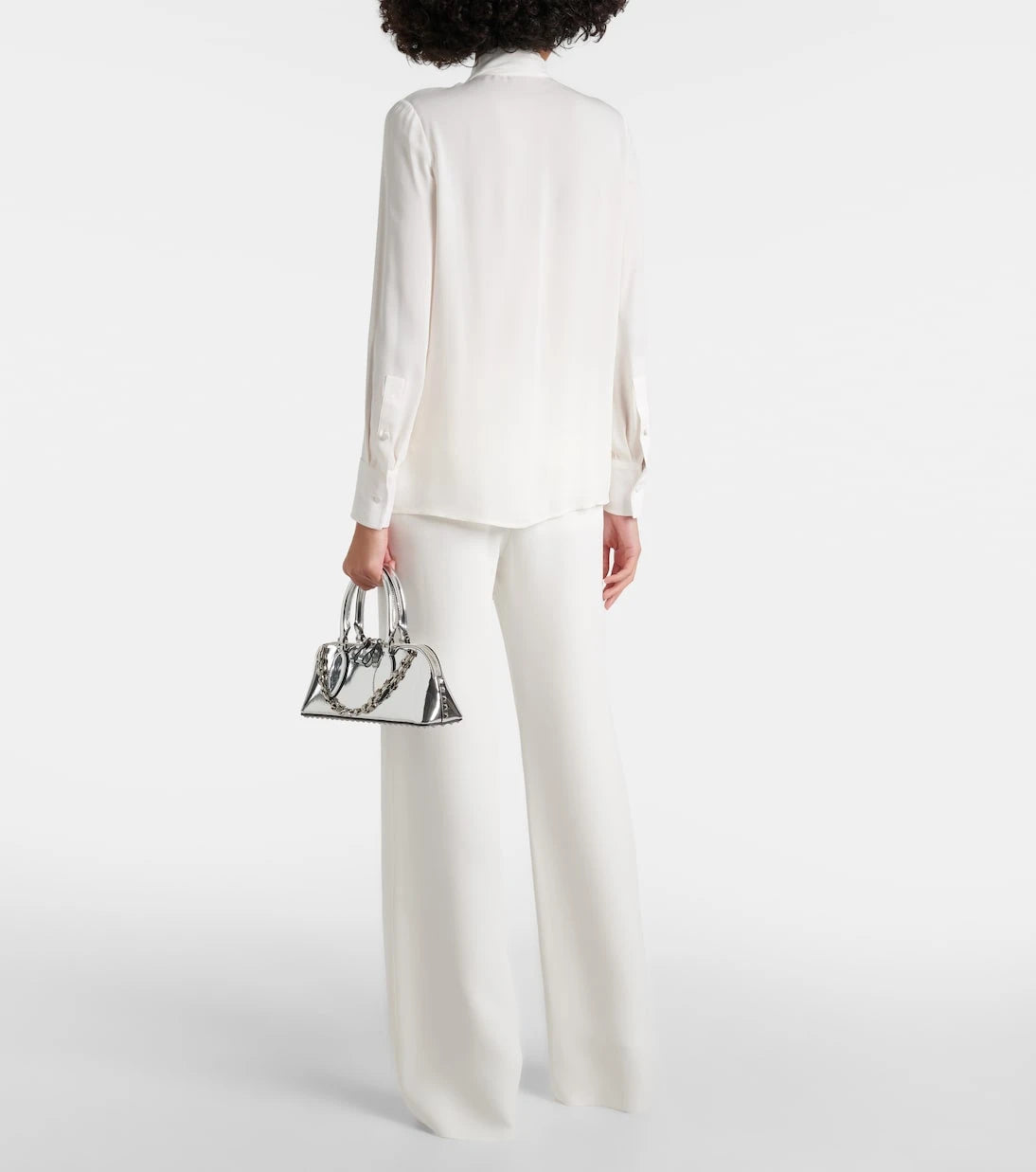 Valentino - Bow-tie neck silk georgette blouse