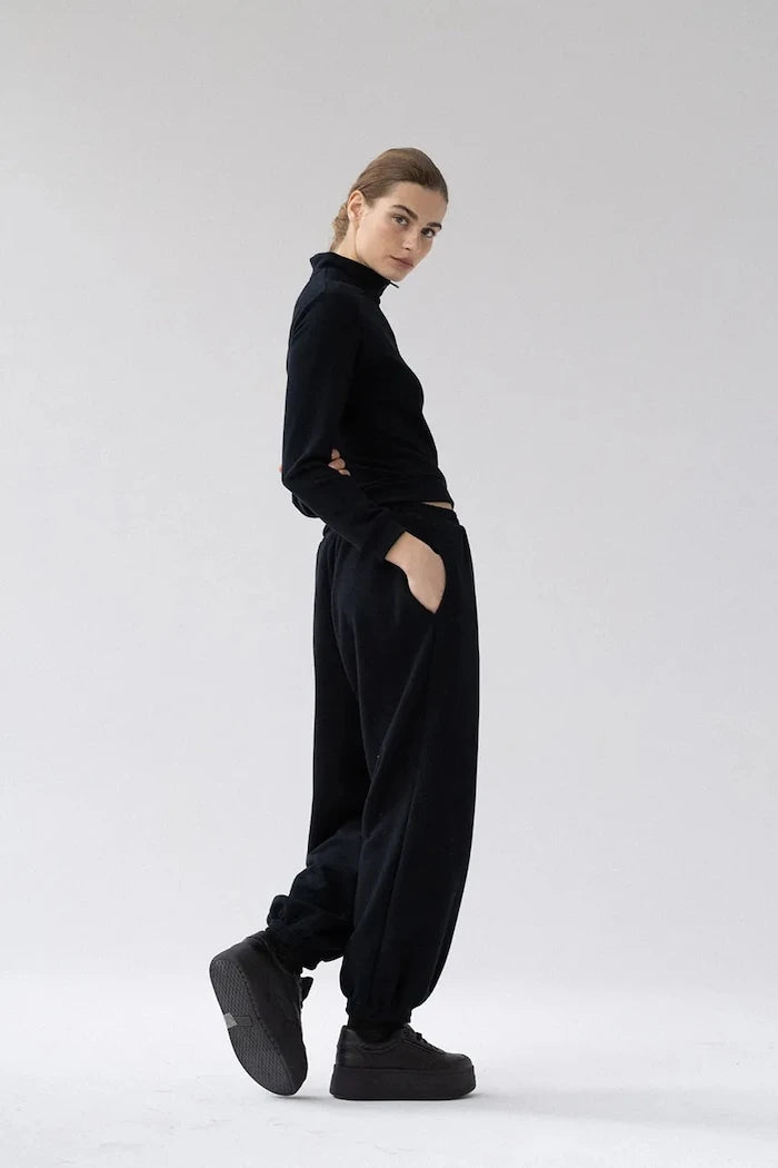 Muuv. fermuarlı kadın pamuklu sweatshirt LE PUMP