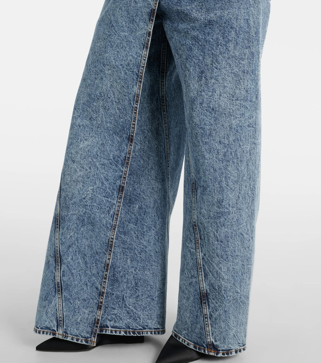 Alaïa - Wide-leg wrap jeans