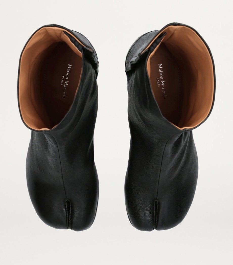 Maison Margiela Black Leather Tabi Boots 60