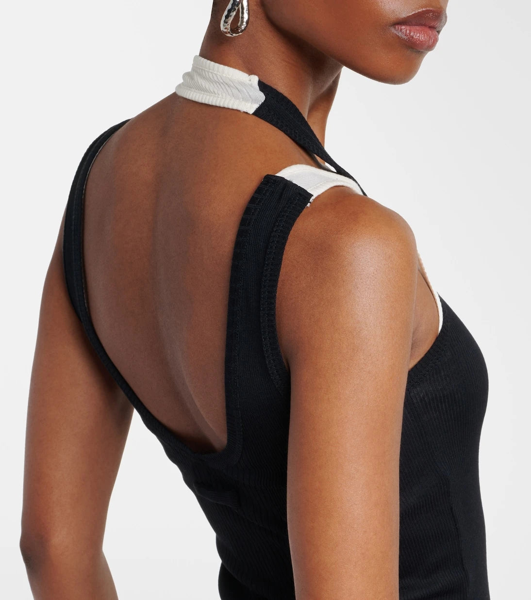 Jean Paul Gaultier - Layered cotton jersey maxi dress
