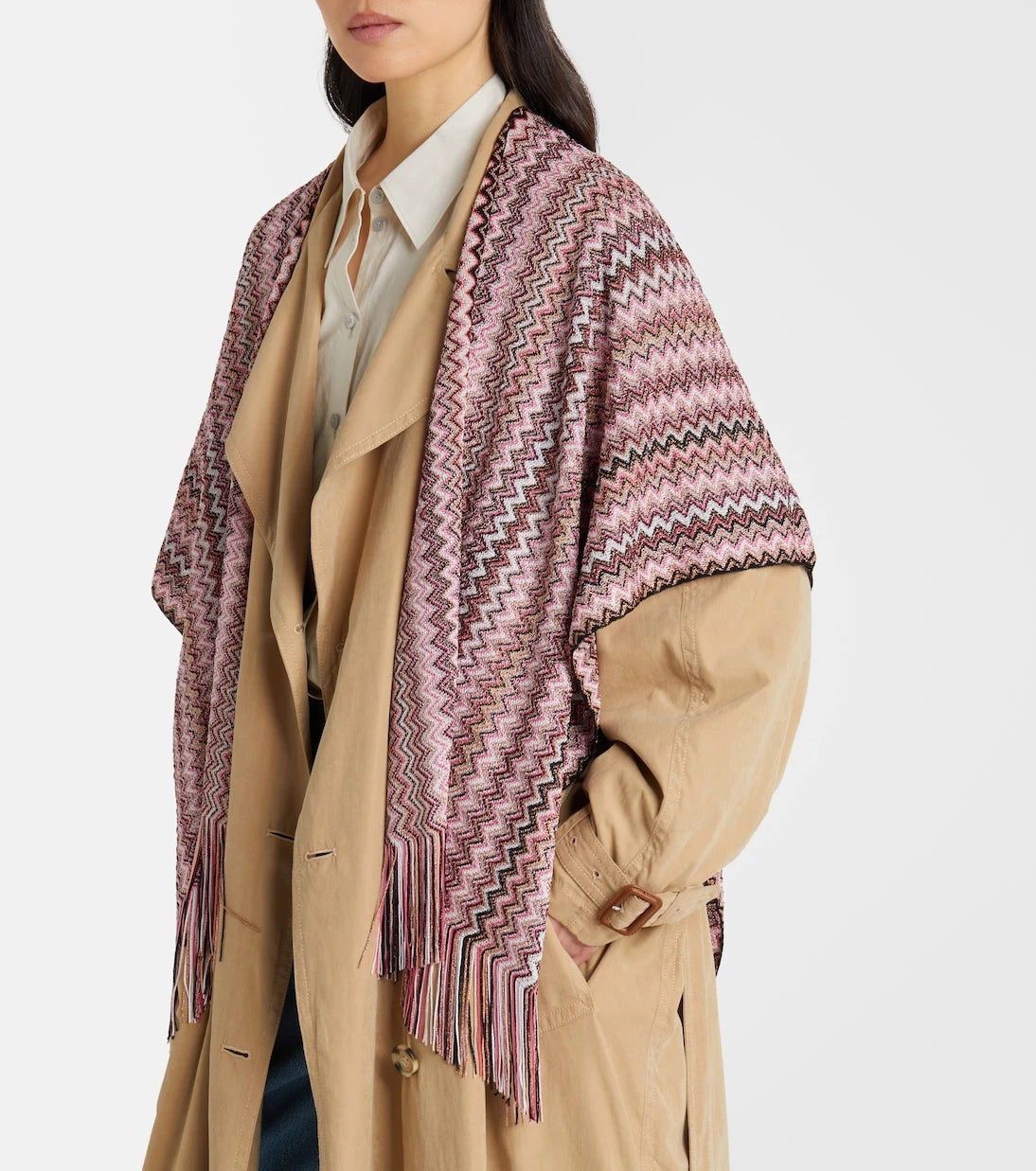 Missoni - Zigzag fringed scarf