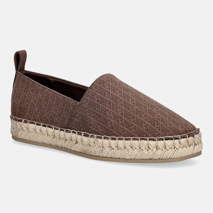 Calvin Klein еспадрили дамски OBLIQUE ESPADRILLE AOP