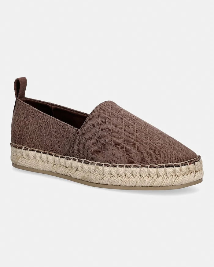 Calvin Klein Kadın Espadril OBLIQUE ESPADRILLE AOP