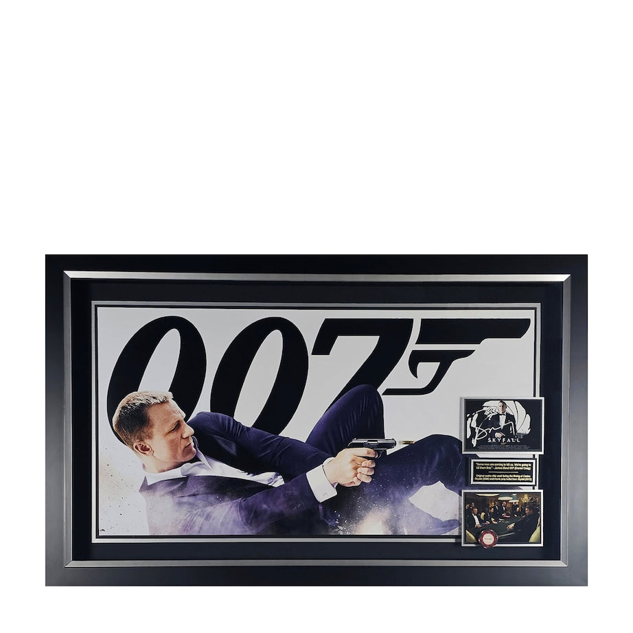James Bond Skyfall Daniel Craig Signed Framed Display