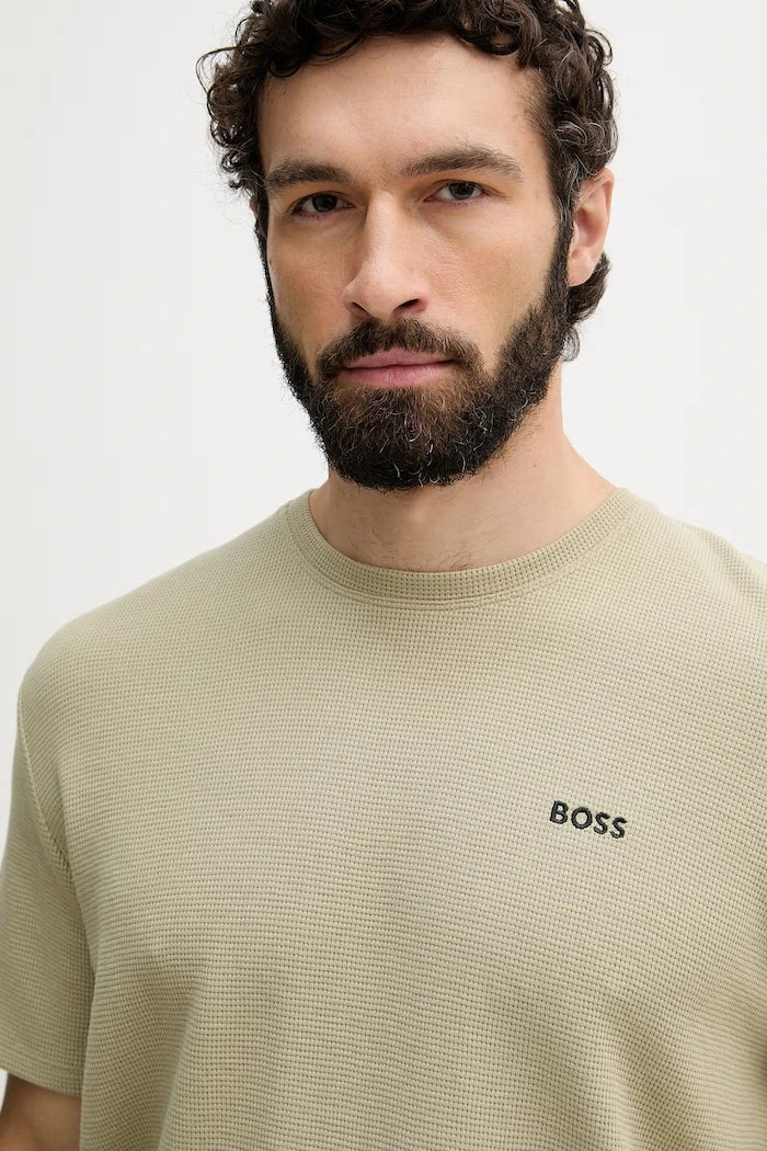 BOSS Erkek Ev Tişörtü Waffle T-Shirt