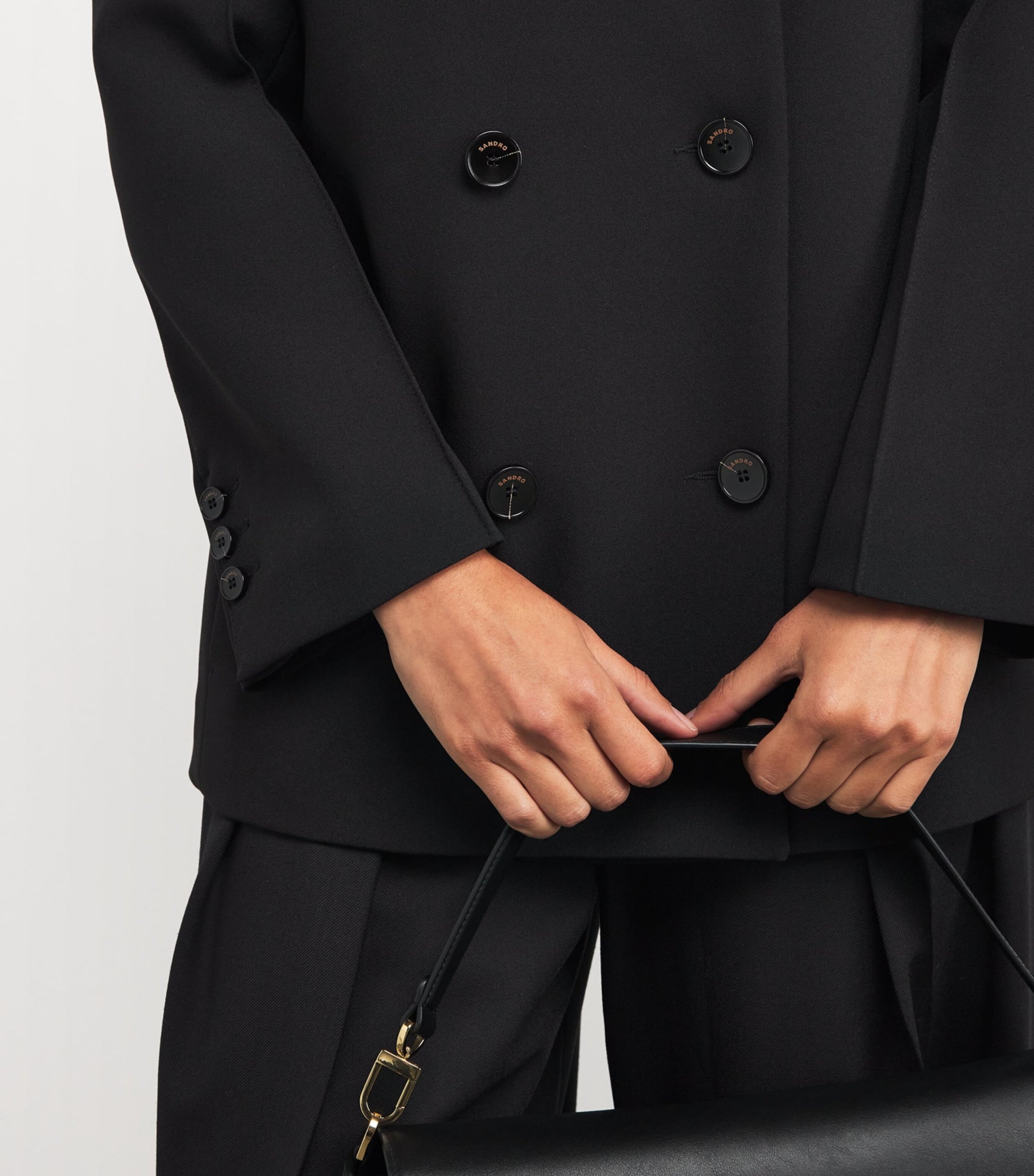 Black Double-Breasted Blazer