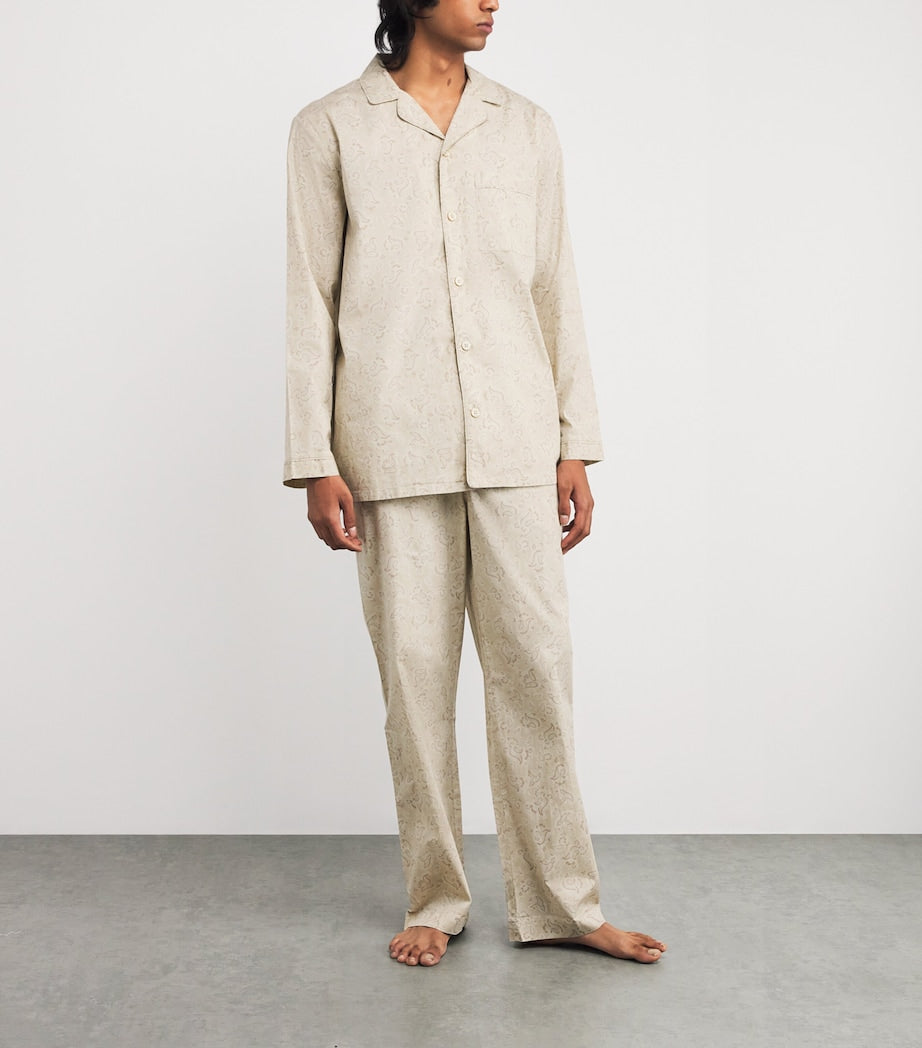 Cotton Poplin Paisley Pyjama Set