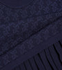 Emporio Armani Kids Navy Logo Jacquard Mini Dress (4-14 Years)