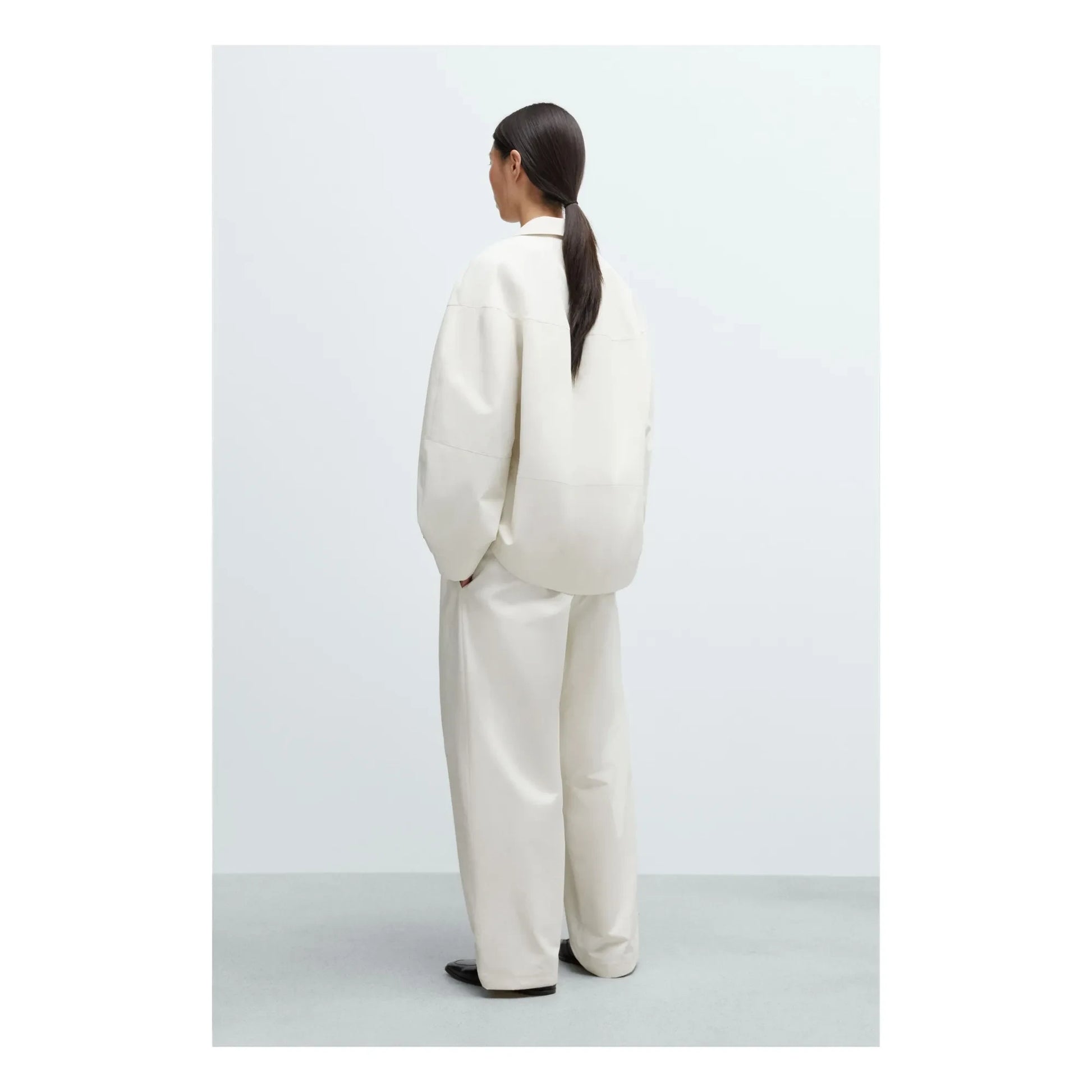 Cordera - Cocoon Cotton Jacket | Ivory