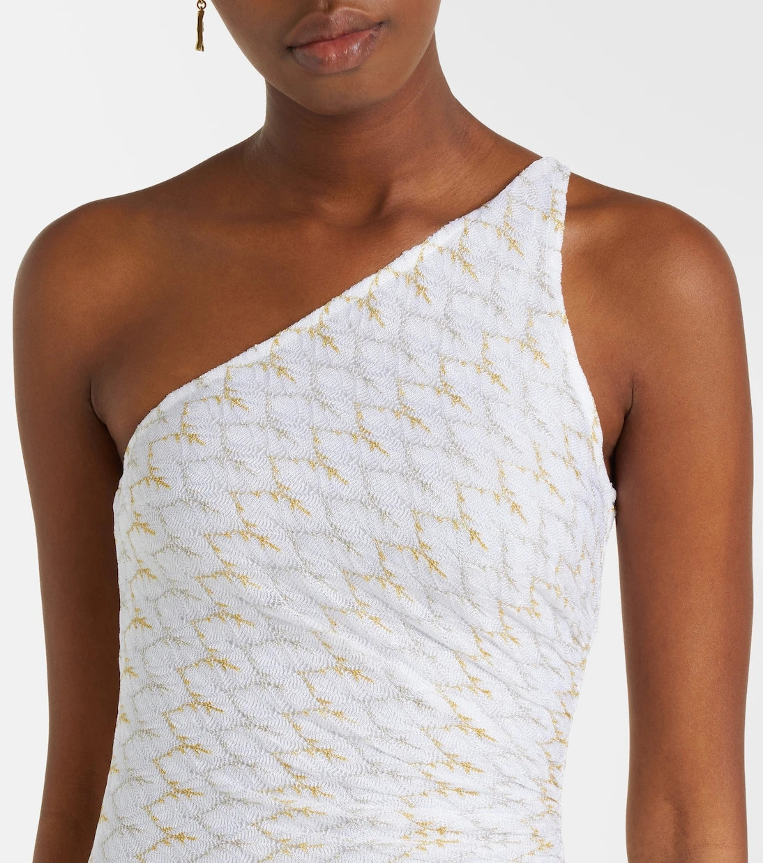 Missoni - Lamé one-shoulder maxi dress