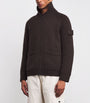 Stone Island Brown Cashmere Ghost President's Knit Cardigan