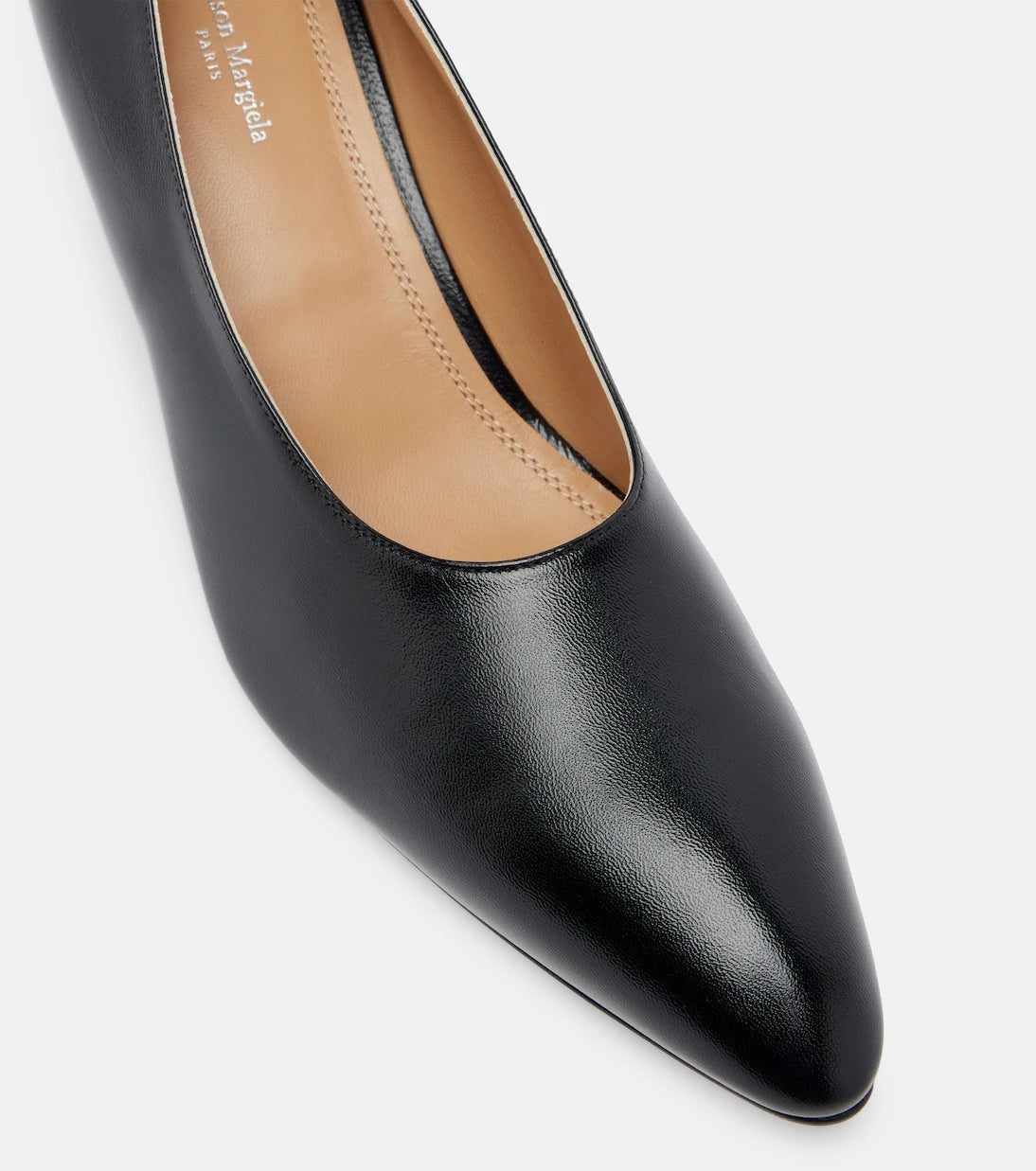 Maison Margiela - Leather wedge pumps