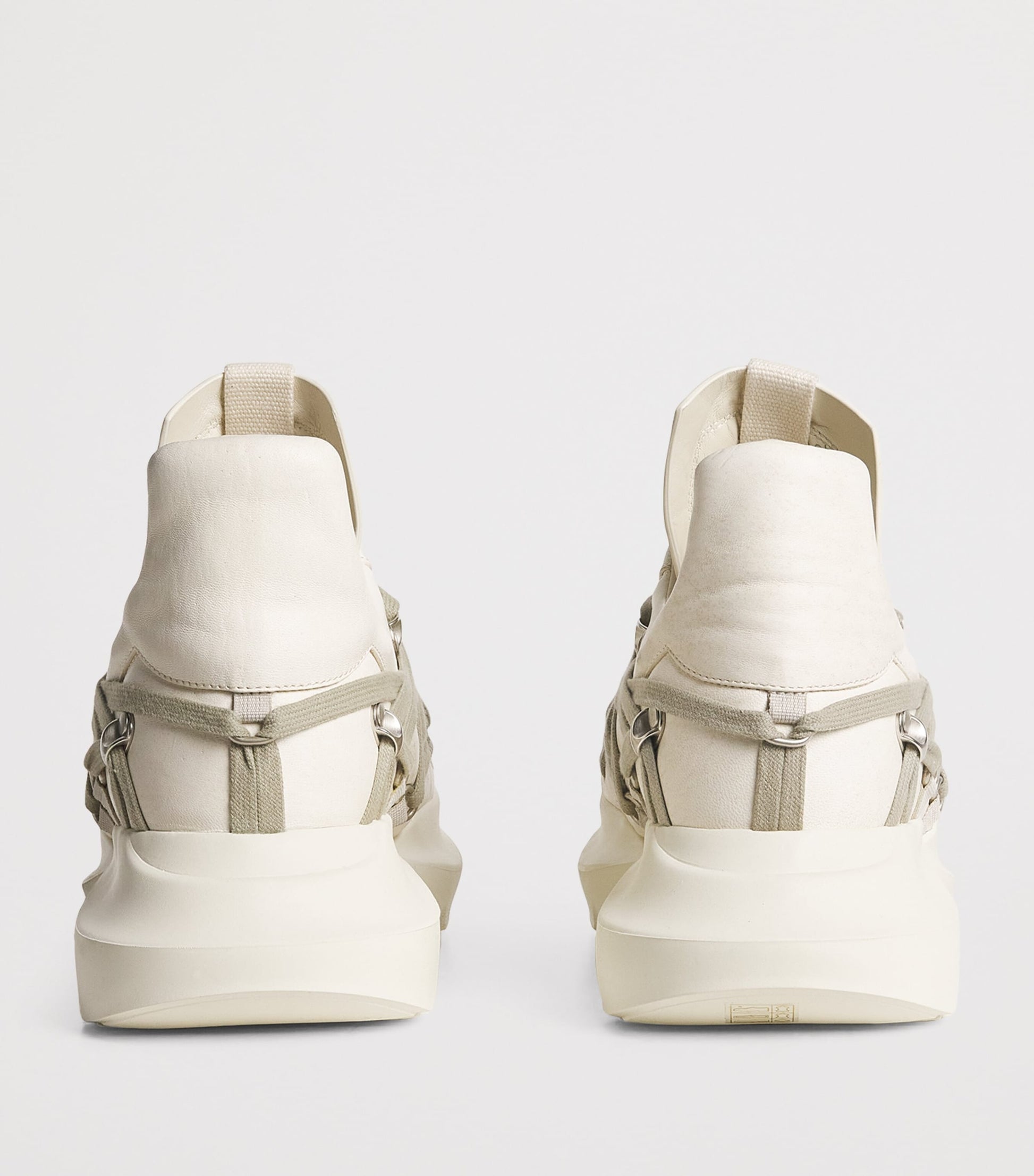 Rick Owens Leather Geth Low-Top Sneakers