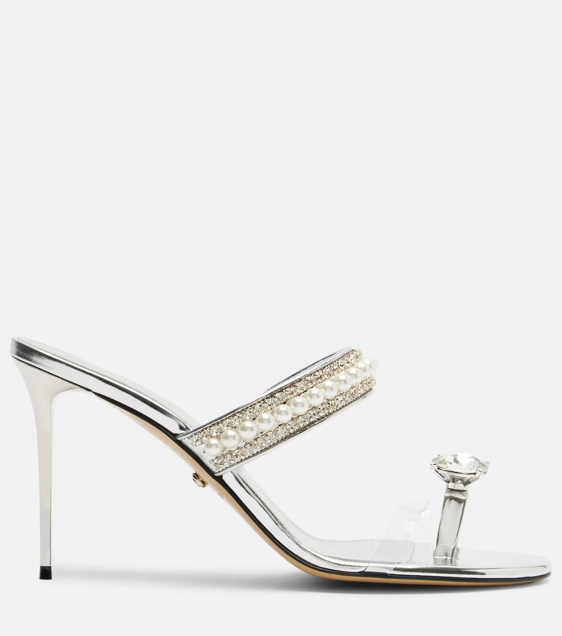 Mach & Mach - Diamond Of Elizabeth 95 leather mules