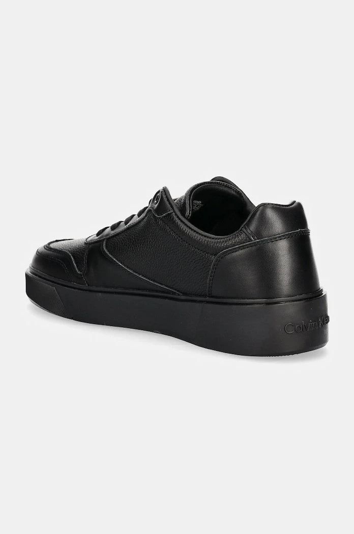 Кожени маратонки Calvin Klein LOW TOP LACE UP BSKT LTH