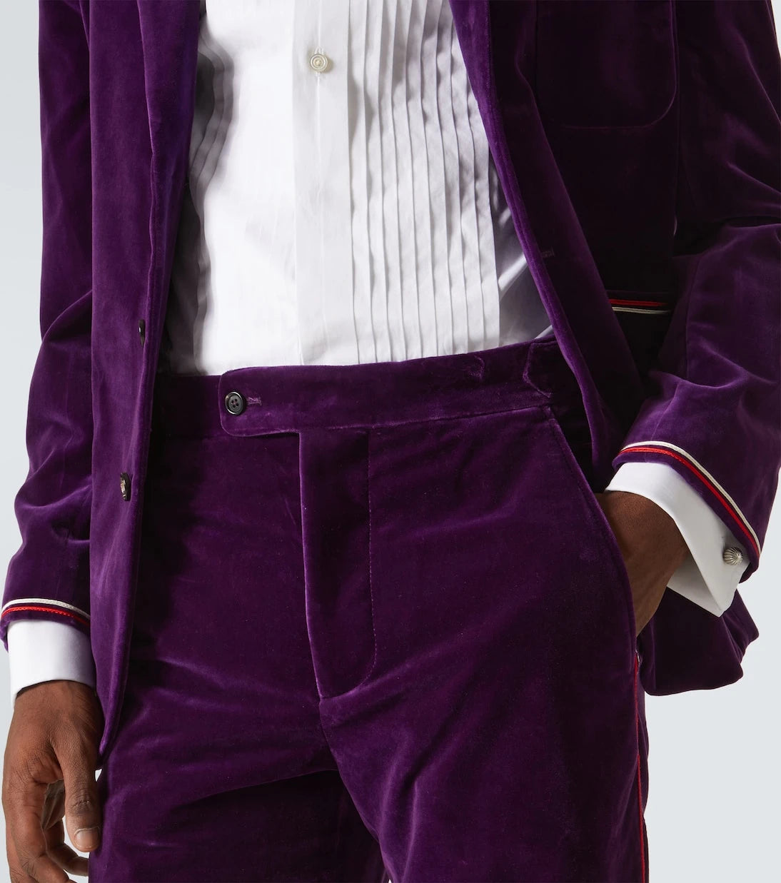 Bode - Showcase cotton velvet suit pants