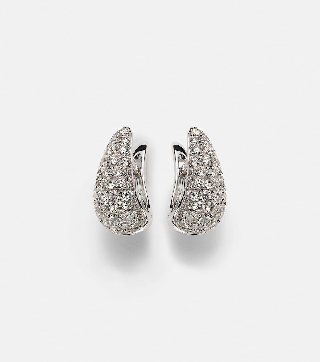 Anita Ko - Claw 18kt white gold earrings with diamonds
