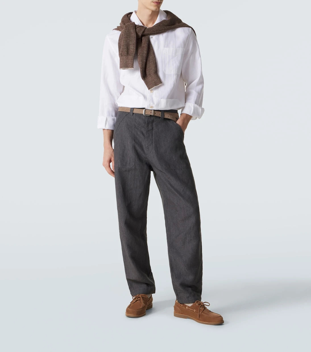Brunello Cucinelli - Hemp, linen, and cotton shirt