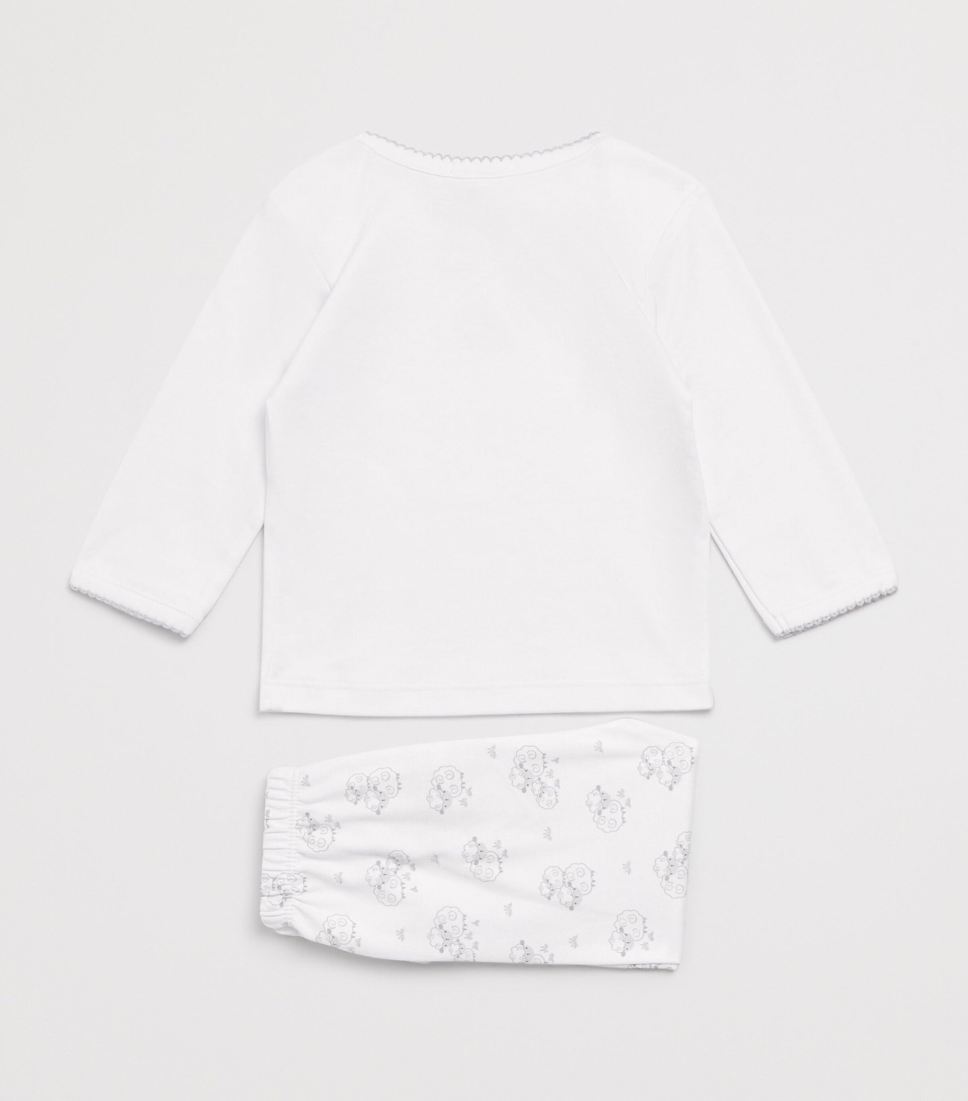 Kissy Kissy Pima Cotton Sweet Sheep Top and Footed Leggings Set (Newborn-9 Months)