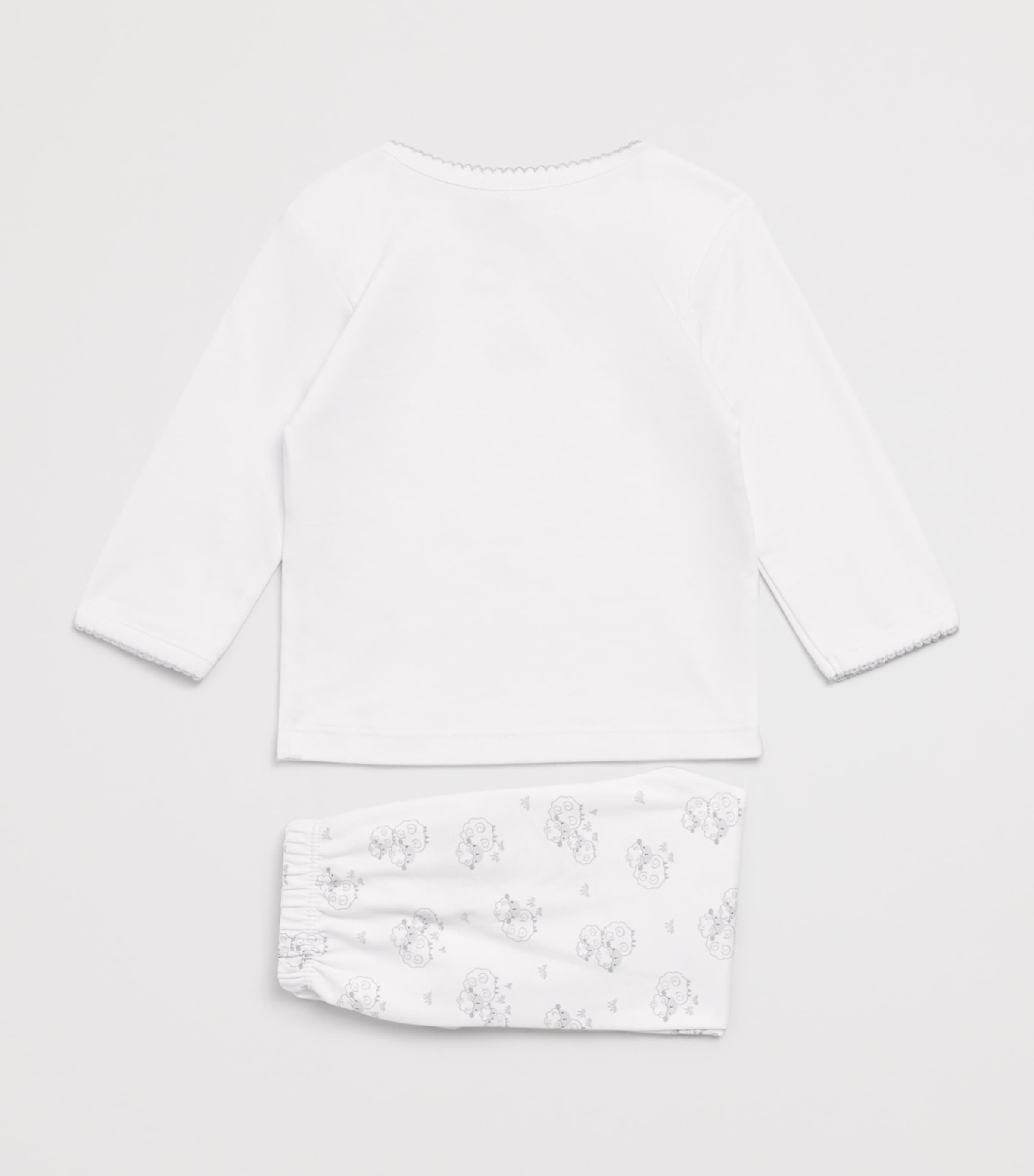 Pima Cotton Sweet Sheep Top and Footed Leggings Set (Newborn-9 Months)