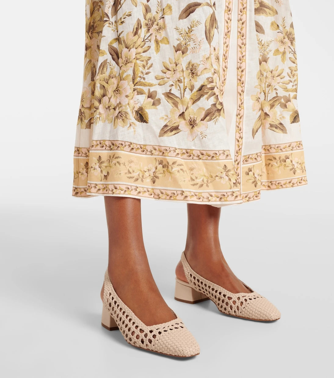 Souliers Martinez - Nova Tarragona leather slingback pumps