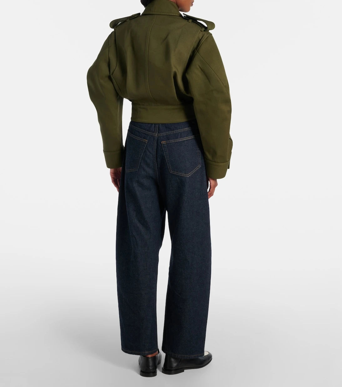 Givenchy - Cropped cotton and wool jacket
