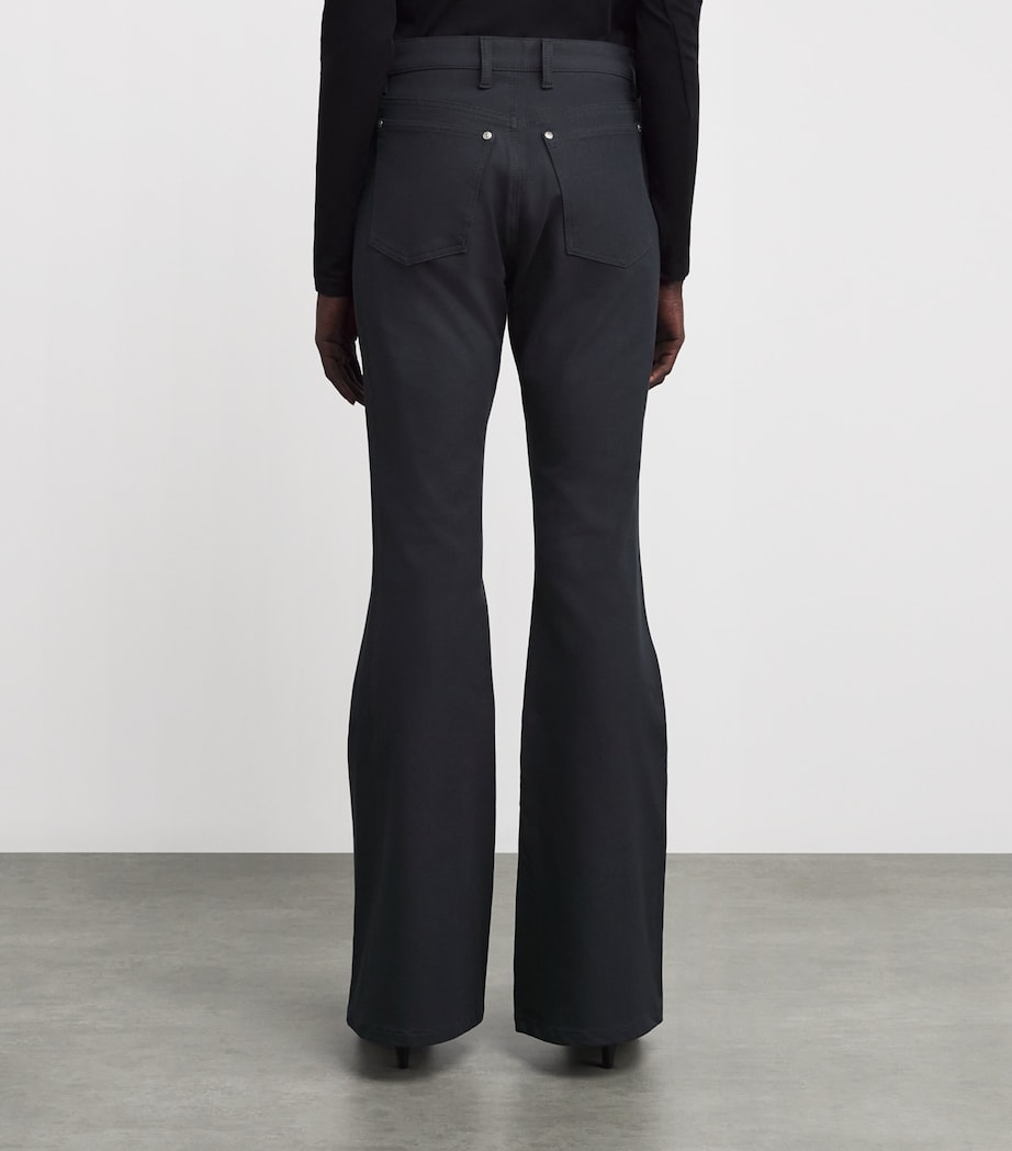 Grey Stretch-Gabardine Bond Trousers